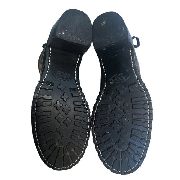 RARE Frye Vintage Sabrina Black Leather Ankle Boots 8 - Picture 7 of 12